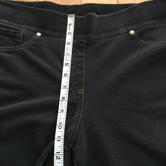 Nygard SLIMS Indigo Denim Stretchy Pull On Jeggings 1X - Picture 14 of 16